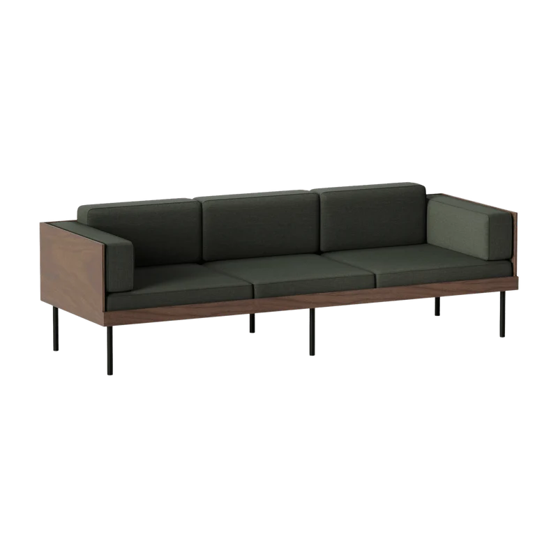 Canapé vert sablé en bois Cut - Kann Design