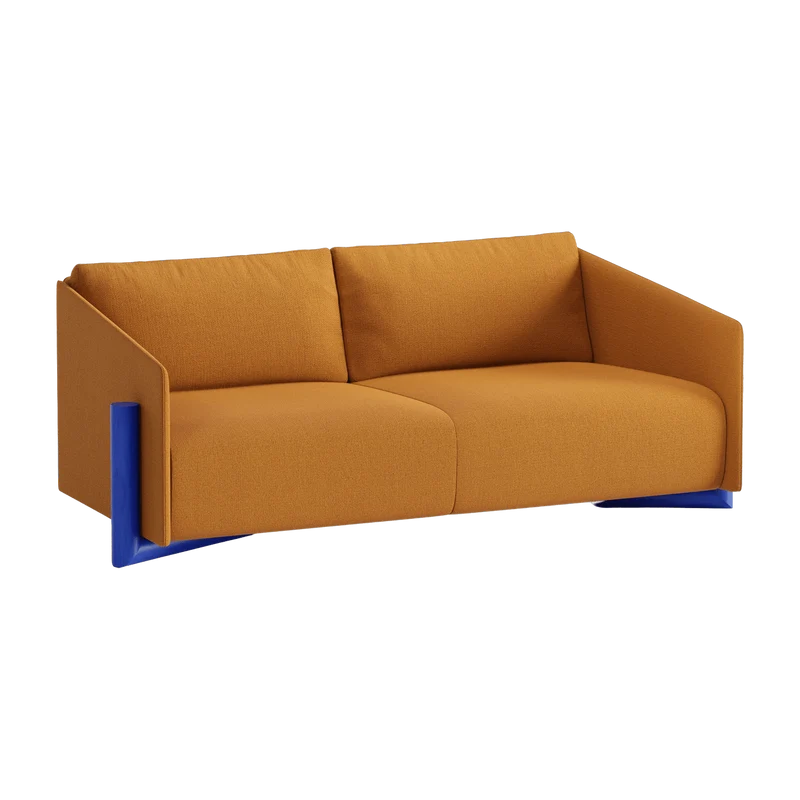 Canapé 3 places en tissu moutarde Timber - Kann Design