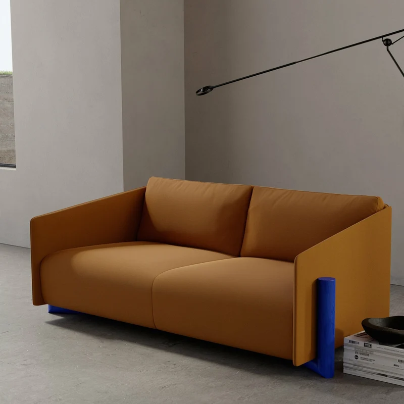 Canapé 3 places en tissu moutarde Timber - Kann Design