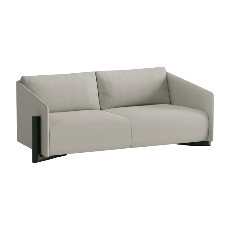 Canapé 3 places en tissu gris Timber - Kann Design