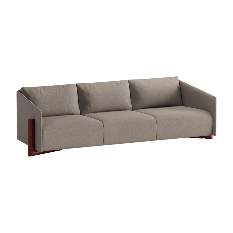Canapé 4 places en tissu taupe Timber - Kann Design