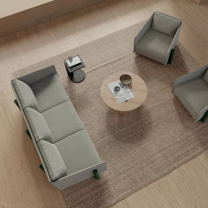 Canapé 4 places en tissu gris Timber - Kann Design