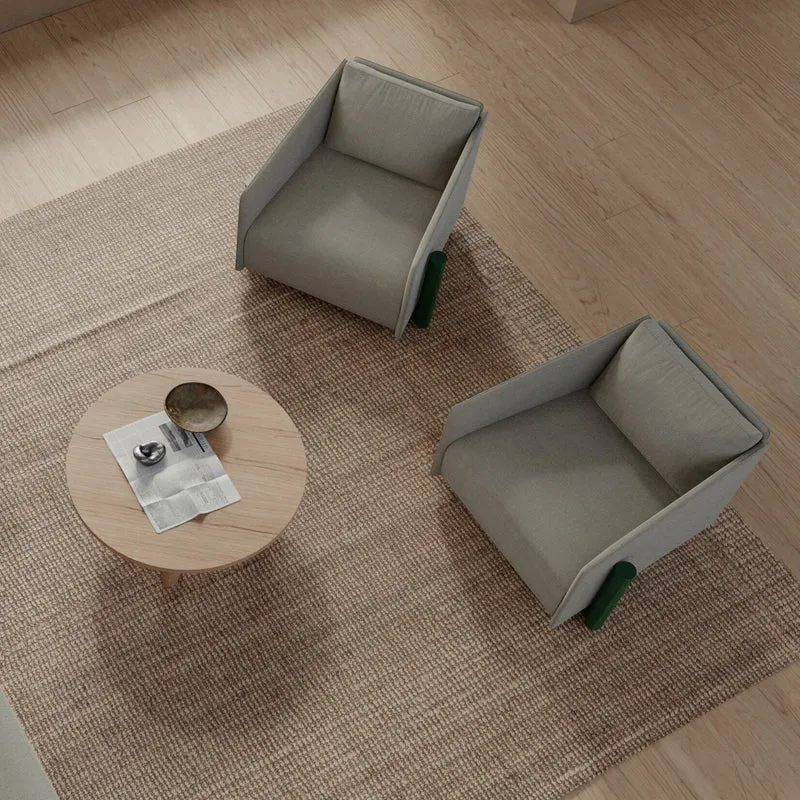 Fauteuil en tissu gris Timber - Kann Design