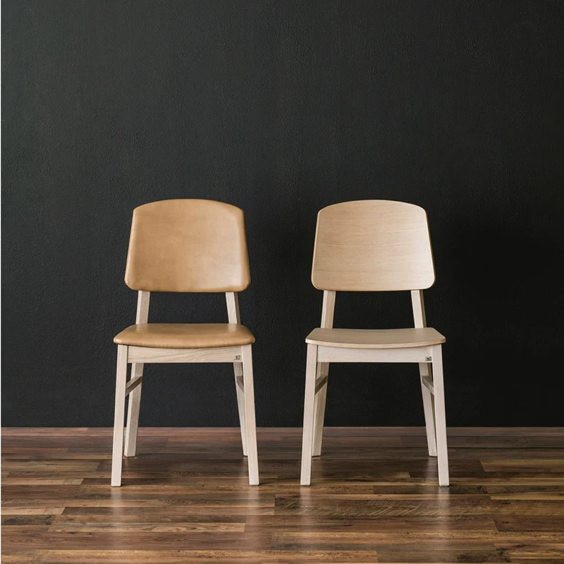 Dossier de chaise en cuir reconstitué camel Verona - Hans K