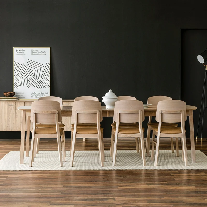 Dossier de chaise en cuir reconstitué camel Verona - Hans K