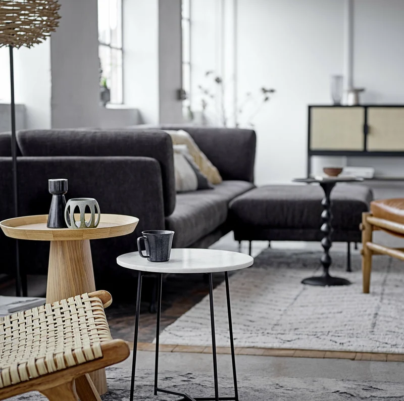 Table noire en aluminium Anka - Bloomingville