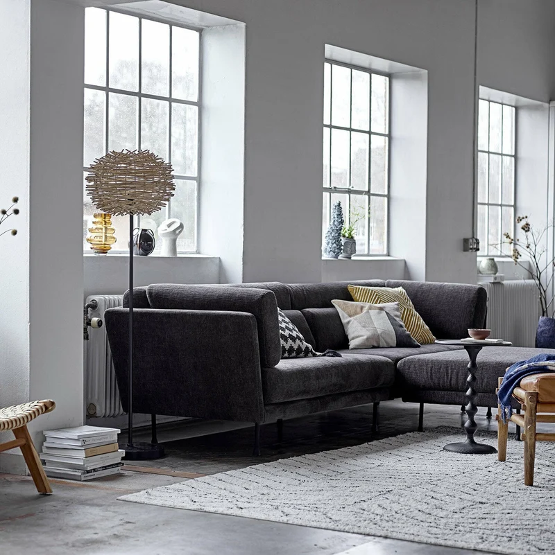 Table noire en aluminium Anka - Bloomingville