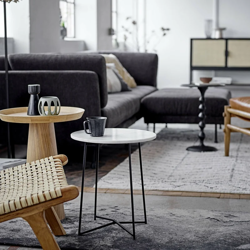 Table noire en aluminium Anka - Bloomingville