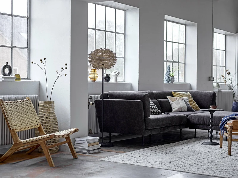 Table noire en aluminium Anka - Bloomingville
