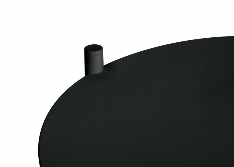 Table d'appoint en acier noir volcanique Ande - noo.ma