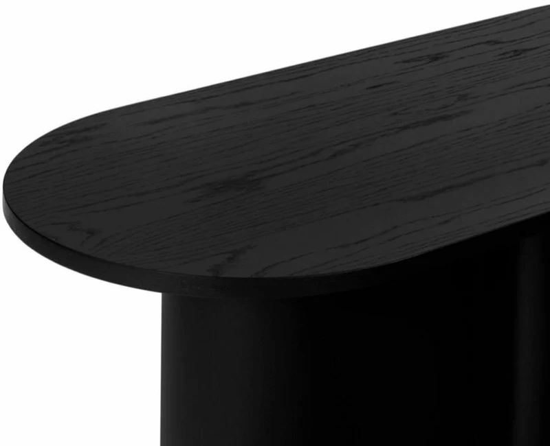 Table basse en placage de chêne noir Looi - noo.ma