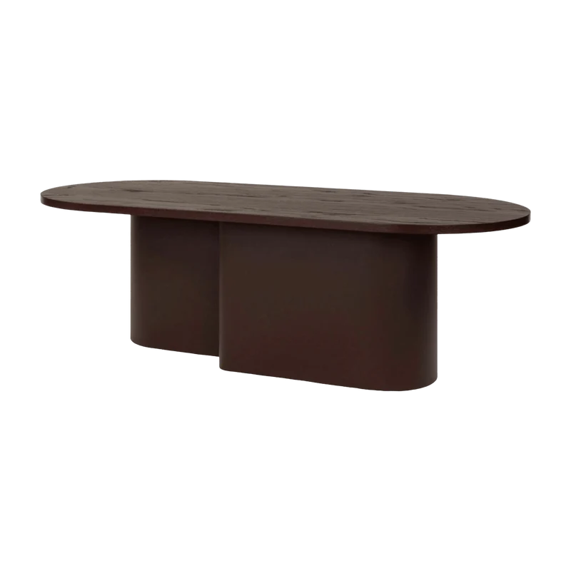 Table basse en placage de chêne myrtille Looi Vulcano - noo.ma