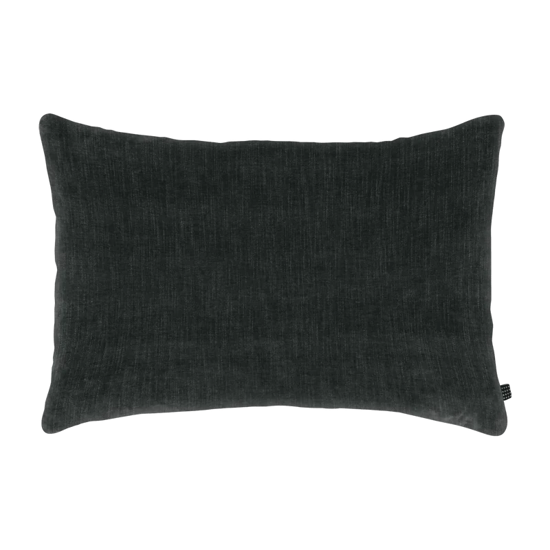 Coussin anthracite 70x50 cm Chenille - Mette Ditmer