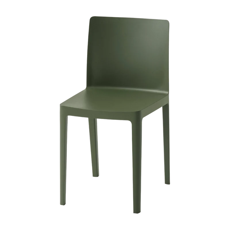 Chaise vert olive recyclée Elémentaire - Hay