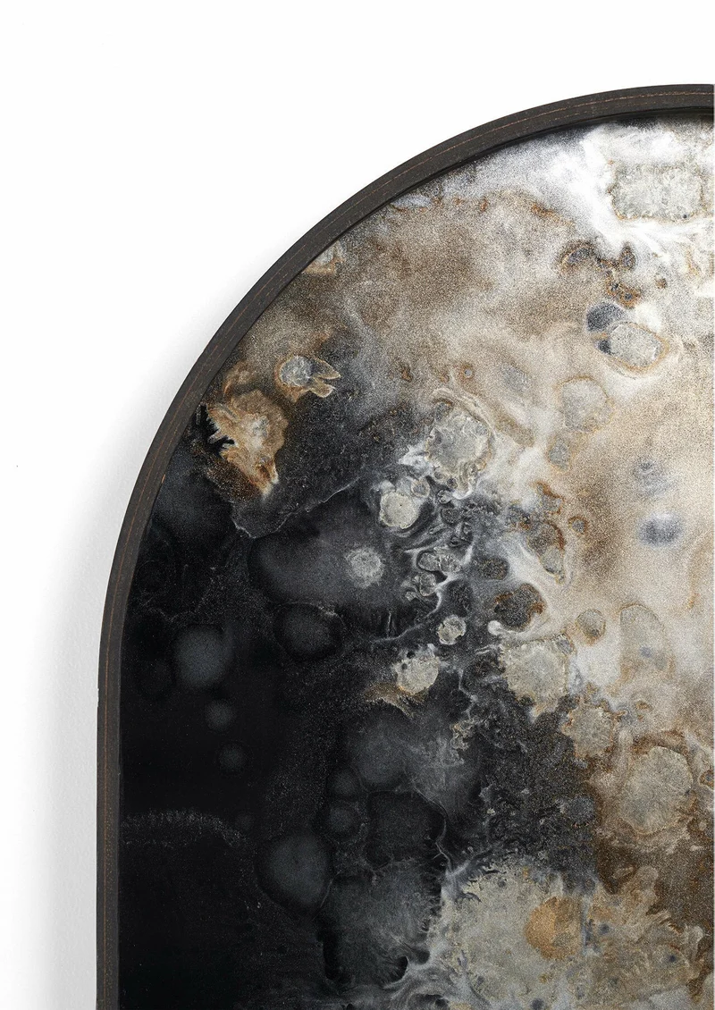 Plateau en verre Black Organic 71 x 36 cm - Ethnicraft Accessories