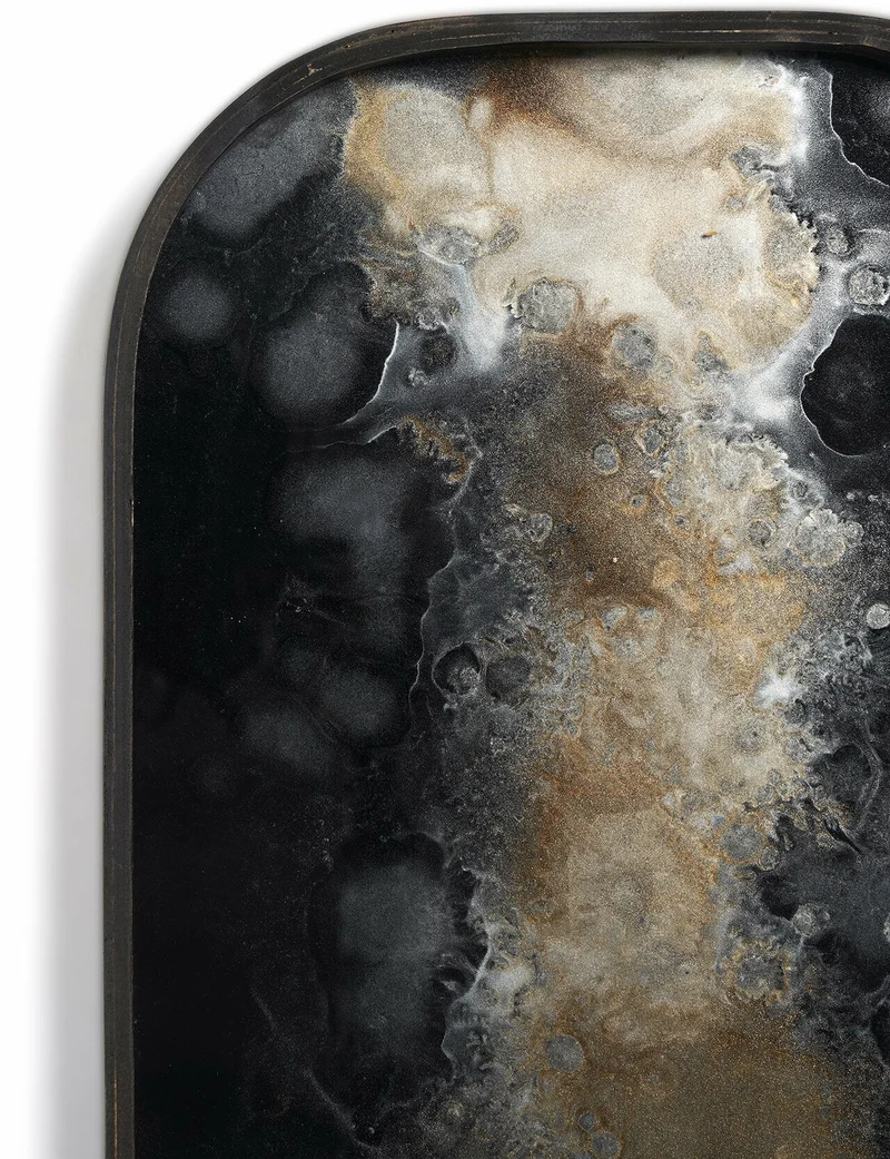 Vide-poches en verre Black Organic 42 x 24 cm - Ethnicraft Accessories