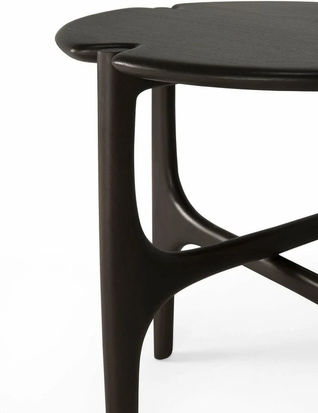 Table d'appoint noire Polished Imperfect en acajou - Ethnicraft Accessories