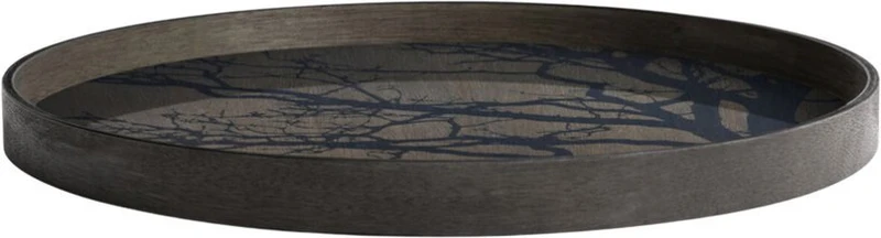 Plateau en bois rond Black Tree L - Ethnicraft