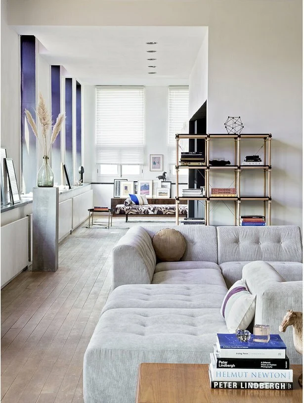 Module milieu 1 place en velours côtelé gris Vint - Hkliving