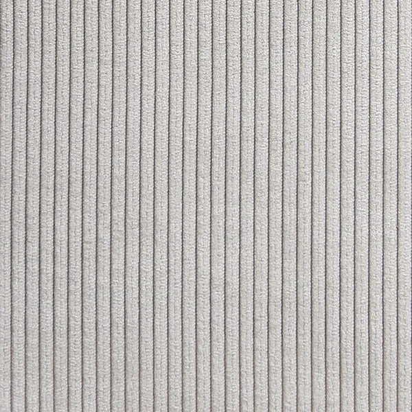 Repose-pieds en velours côtelé gris Vint - Hkliving
