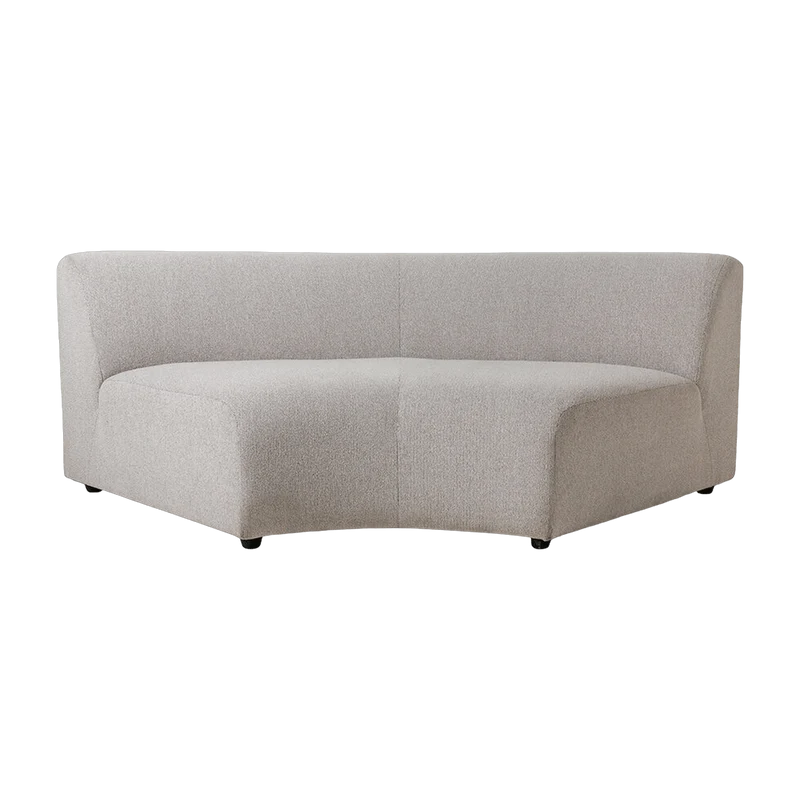 Module d'angle arrondi sneak gris clair Jax - Hkliving