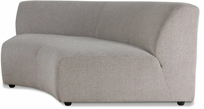 Module d'angle arrondi sneak gris clair Jax - Hkliving