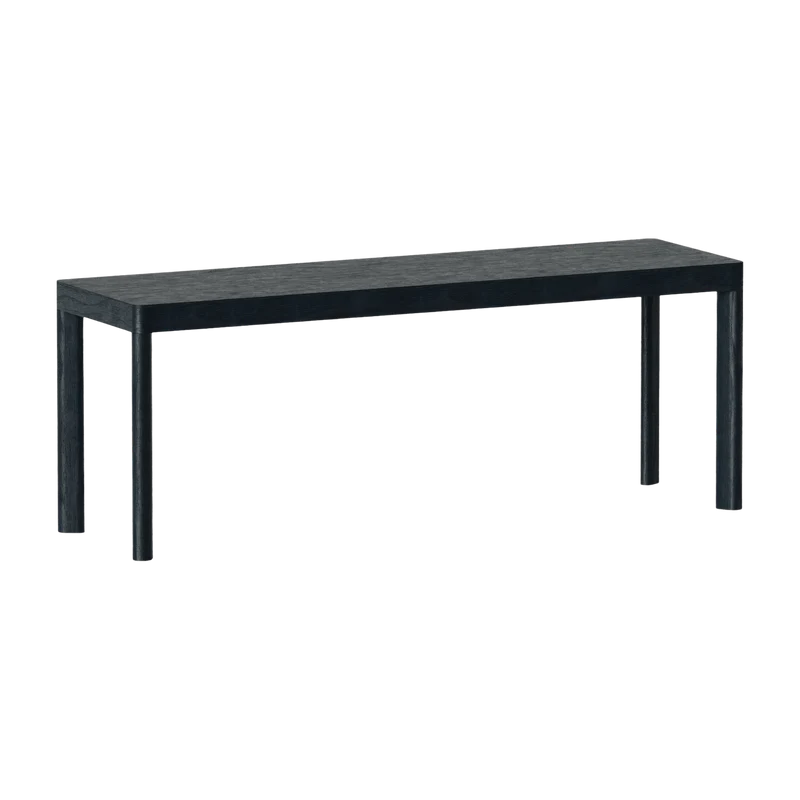 Banc en bois de chêne noir Galta 120 - Kann Design