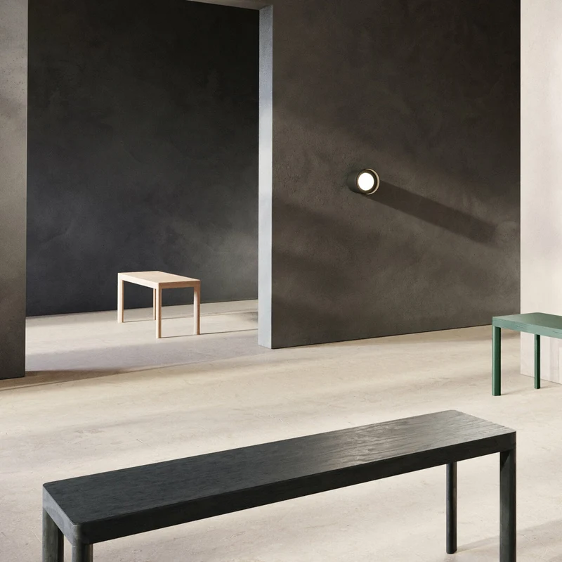 Banc en bois de chêne vert Galta 120 - Kann Design