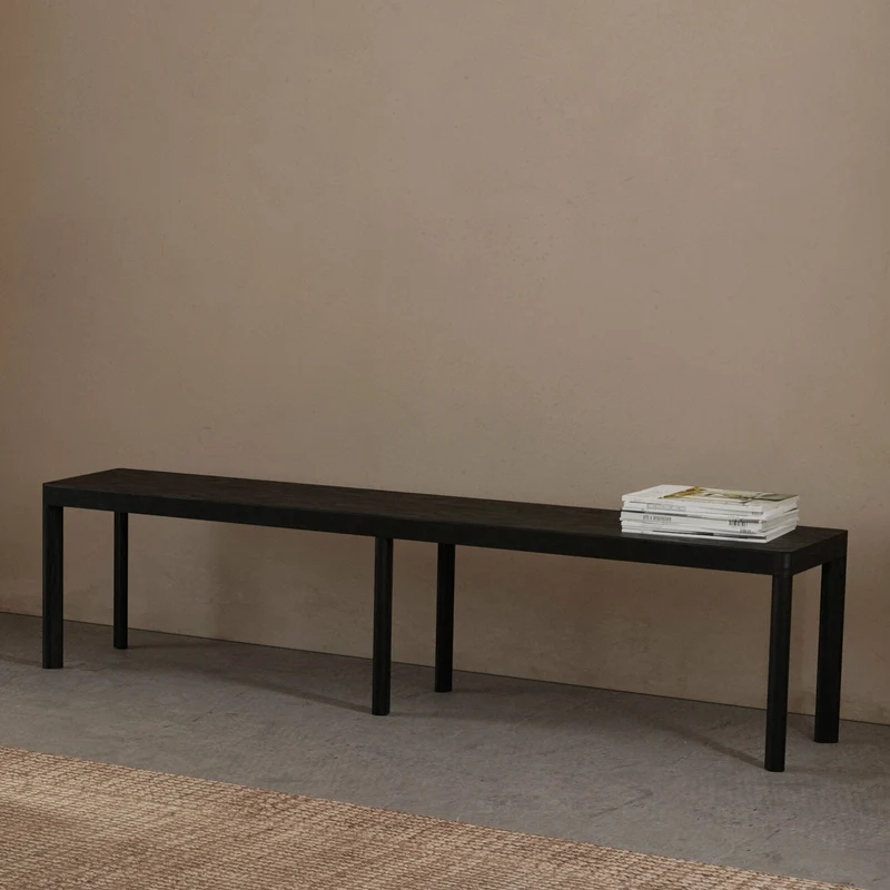 Banc en bois de chêne noir Galta 180 - Kann Design
