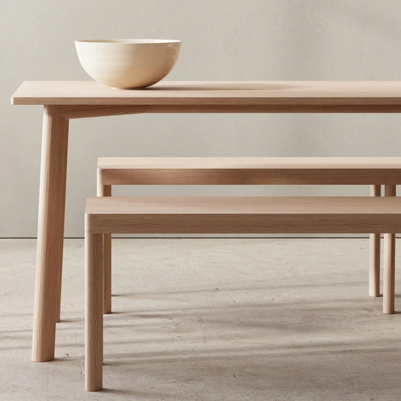 Banc en bois de chêne naturel Galta 180 - Kann Design