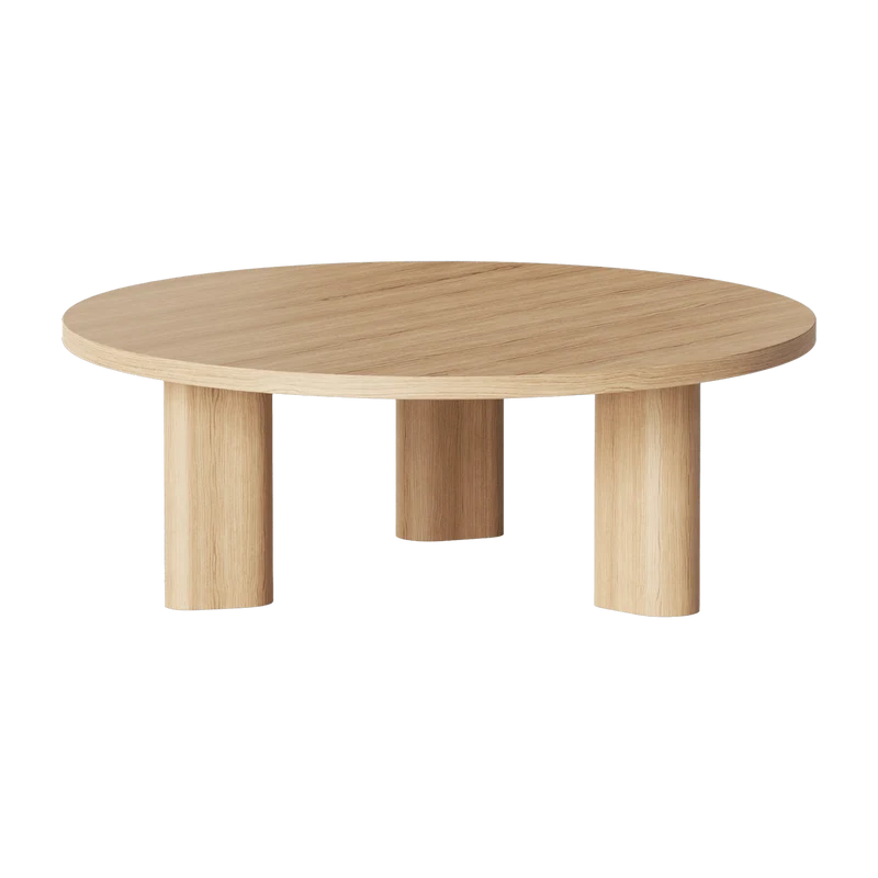 Table basse ronde en chêne naturel Galta Forte Round - Kann Design