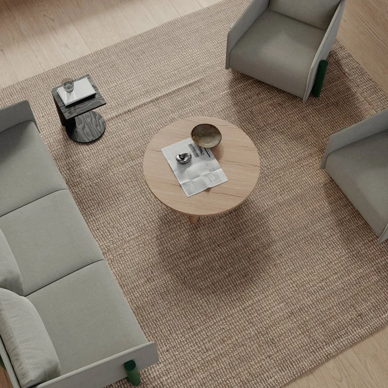 Table basse ronde en chêne naturel Galta Forte Round - Kann Design