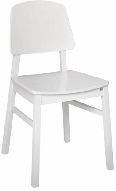Dossier de chaise en placage Bentwood blanc Verona - Hans K