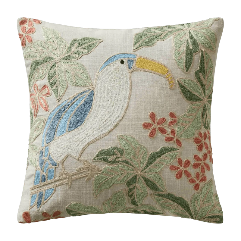 Housse De Coussin Tucana Naturel Multicolore - Madura