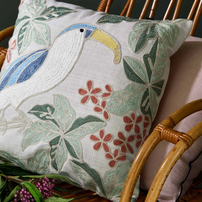 Housse De Coussin Tucana Naturel Multicolore - Madura