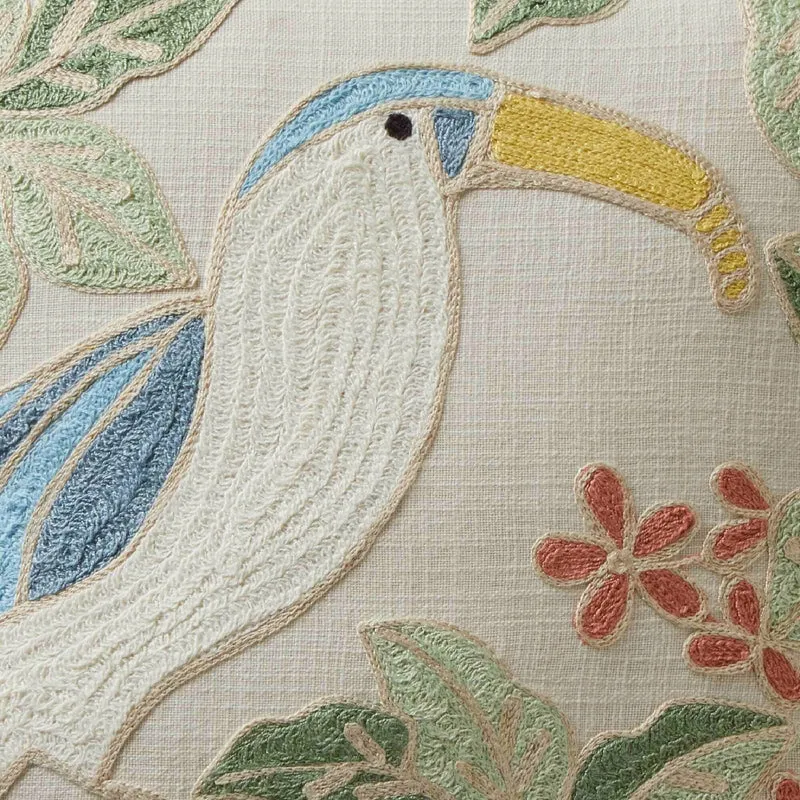 Housse De Coussin Tucana Naturel Multicolore - Madura