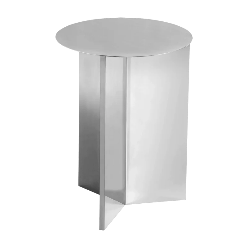 Table d'appoint en acier effet miroir Slit - HAY