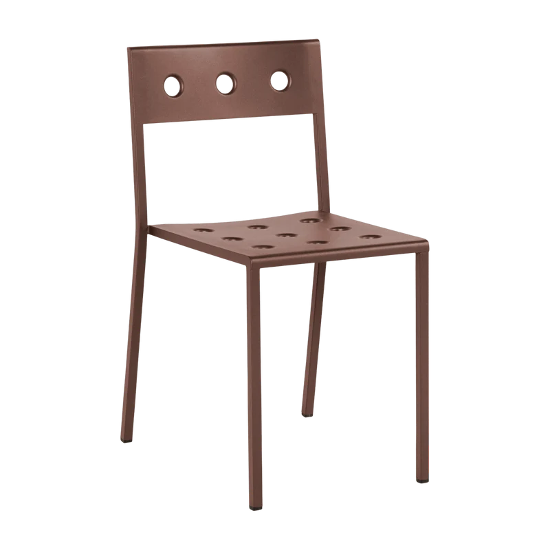 Chaise de jardin en acier rouge Balcony - HAY
