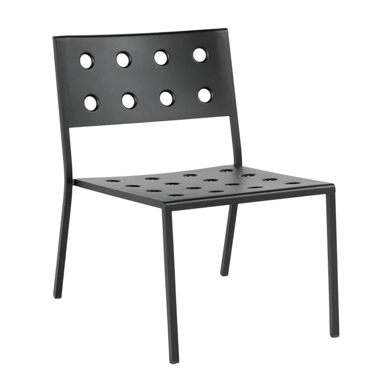 Chaise lounge de jardin en acier anthracite Balcony - HAY