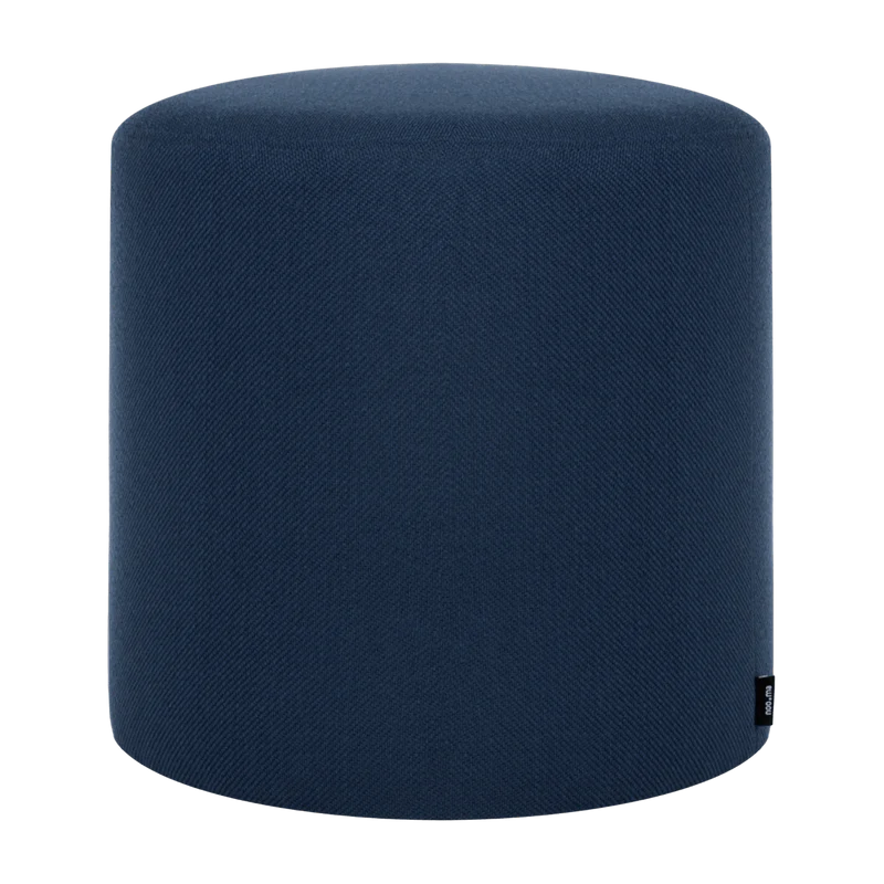 Pouf en laine bleu 40 cm Folk - noo.ma