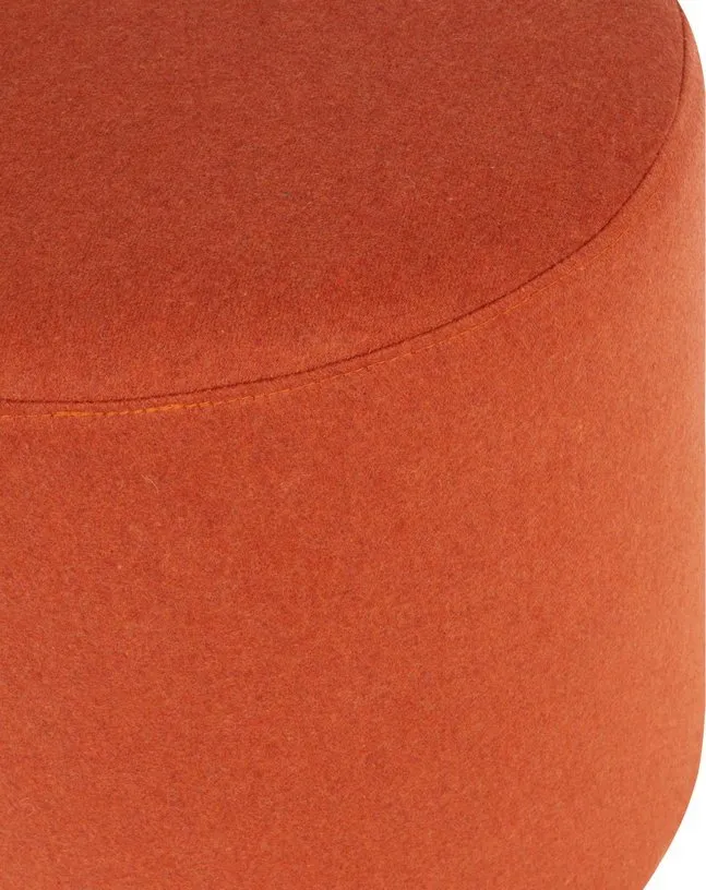 Pouf en laine terracotta 40 cm Folk - noo.ma