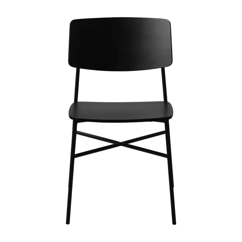 Chaise en chêne et métal noire Paragon - HANDVÄRK