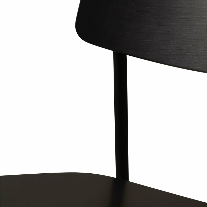 Chaise en chêne et métal noire Paragon - HANDVÄRK