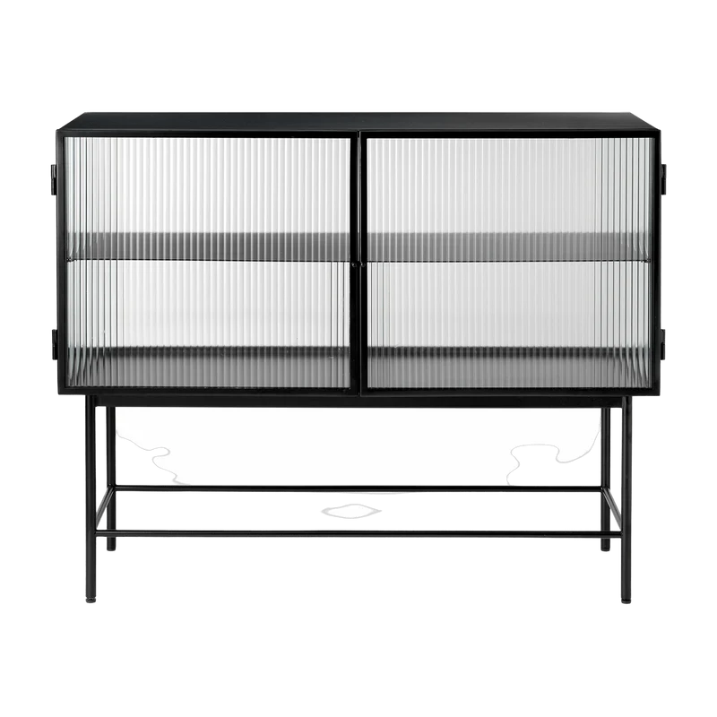 Buffet en acier noir 110 x 90 x 40 cm Haze - Ferm Living
