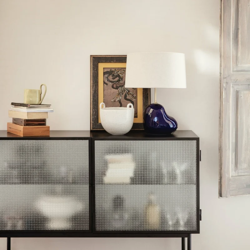Buffet en acier noir 110 x 90 x 40 cm Haze - Ferm Living