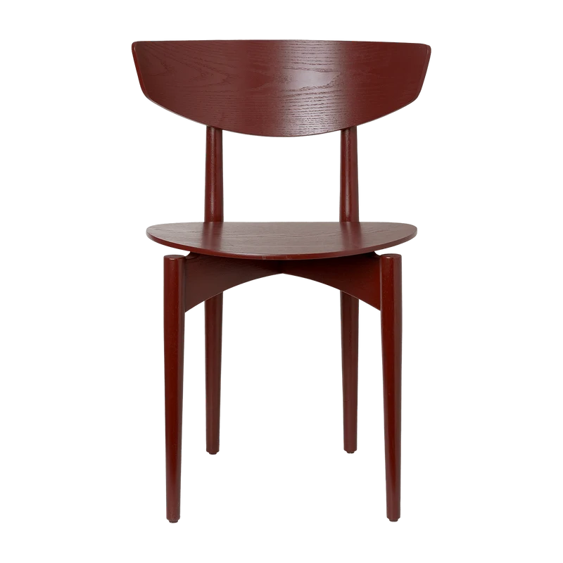 Chaise en bois marron rouge 45 x 75,5 x 46,5 cm Herman - Ferm Living