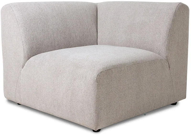 Module de fin angle gauche sneak gris clair Jax - Hkliving
