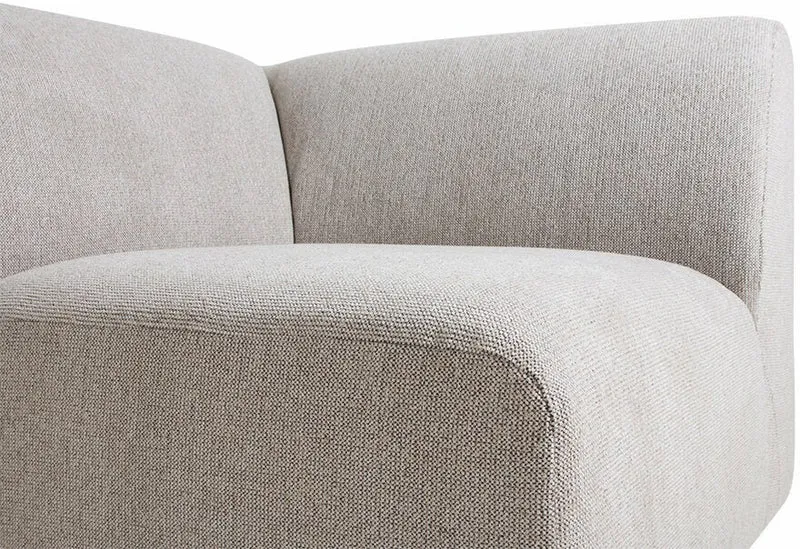 Module de fin angle droit sneak gris clair Jax - Hkliving