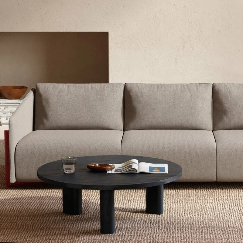 Table basse ronde en chêne noir Galta Forte Round - Kann Design