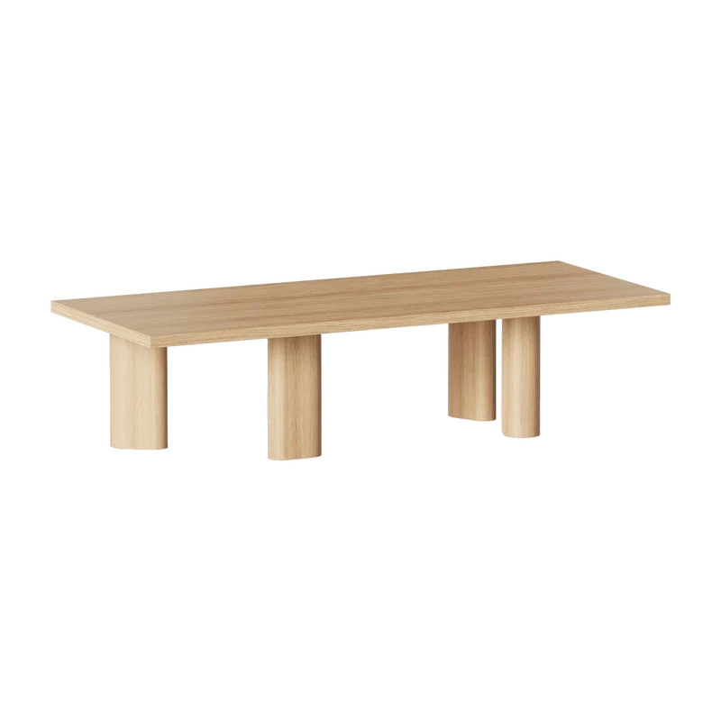 Table basse rectangle en bois de chêne naturel Galta Forte Rectangle - Kann Design